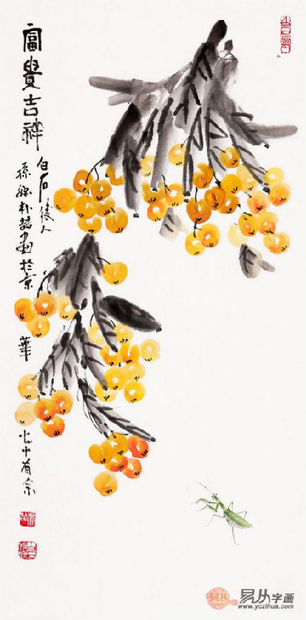 精品寫意花鳥畫鑒賞,齊白石孫媳樸喆作品