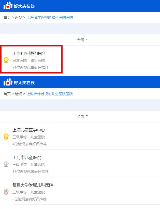 上海兒童近視去哪家醫(yī)院好?想看看孩子到底是真性還是假性近視