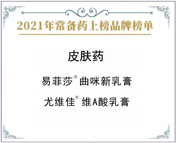【中國家庭常備藥】上榜品牌——易菲莎、尤維佳