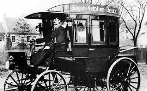 世界上最早的公交車 馬達(dá)式公共汽車1895年3月出現(xiàn)在德國(guó)