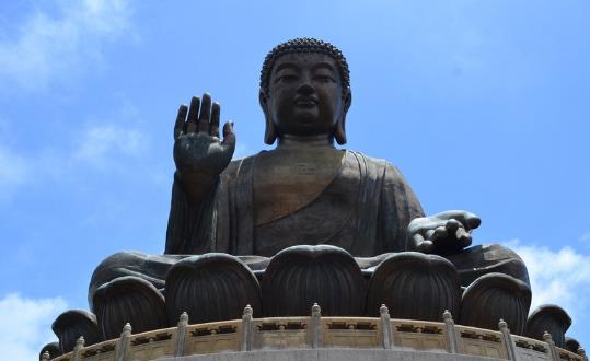 世界最大的露天銅佛像 天壇大佛重249.9TON