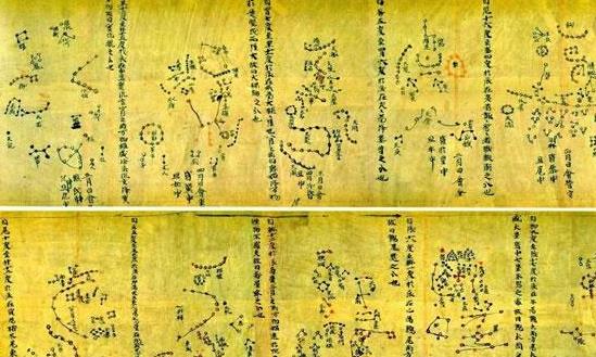 世界現(xiàn)存最早的天星圖 敦煌星圖繪制于唐代705-706年間