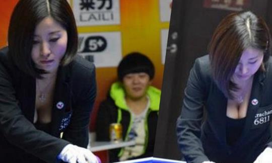 中國胸最大的臺球女裁判 呂萌希胸器秒殺潘曉婷