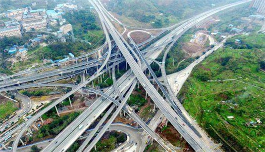 中國最復(fù)雜的立交橋 北京西直門立交橋是北京最堵車的地方之一