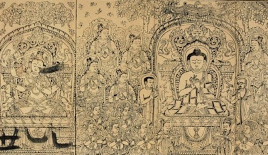 世界現(xiàn)存最早的版畫《說法圖》出于唐朝咸通九年