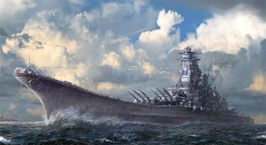 世界最大的戰(zhàn)列艦 “大和”號(hào)艦身長(zhǎng)263米