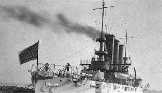 世界上最早采用渦輪引擎的裝甲艦 1897年英國的“無畏”號