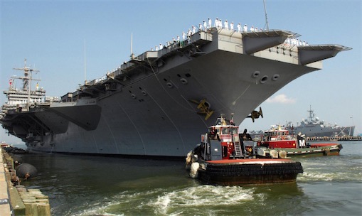 世界第一艘核動力航空母艦 二戰(zhàn)后美國建造的“企業(yè)”號