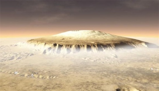火星表面最高的火山 奧林帕斯山高度達(dá)到了26公里