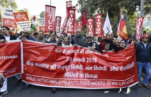 人類歷史上最大規(guī)模罷工 印度2億人上街游行抗議政府新立法