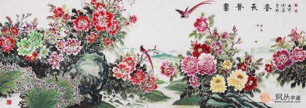 過節(jié)送長輩什么字畫好,三款好寓意的花鳥畫推薦