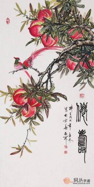 過節(jié)送長輩什么字畫好,三款好寓意的花鳥畫推薦