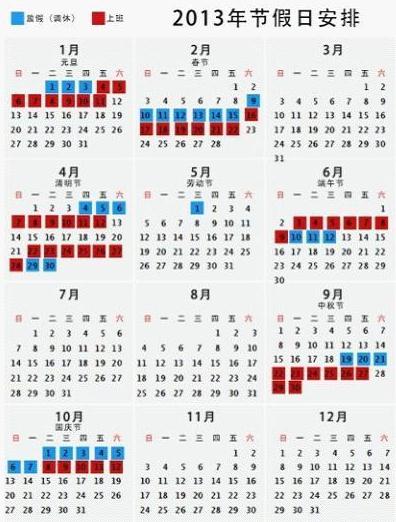 坑爹假期震驚網(wǎng)友:2013年多個(gè)超長(zhǎng)工作周,網(wǎng)友稱(chēng)放假安排太坑爹,2013年放假安排,怎么休假最劃算