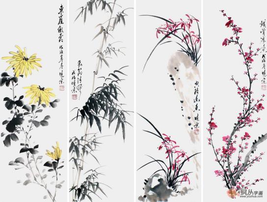 當(dāng)代寫意花鳥畫精品推薦,詩人畫家鄭曉京作品