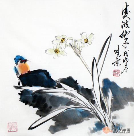 當(dāng)代寫意花鳥畫精品推薦,詩人畫家鄭曉京作品