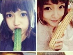 ?茄子、玉米、香蕉、黃瓜…現(xiàn)在女孩子真是重口味