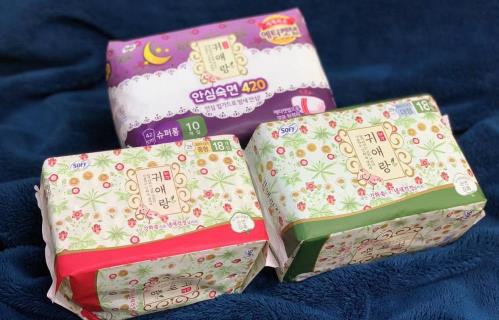 衛(wèi)生巾的牌子,韓國(guó)貴艾朗(原貴愛(ài)娘)衛(wèi)生巾輕薄透氣又舒適