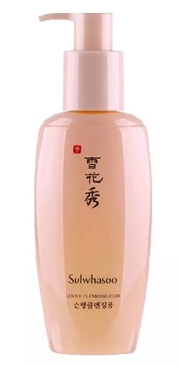 韓國(guó)十大洗面奶排行榜,雪花秀順行柔和潔面泡沫洗面奶清潔角質(zhì)