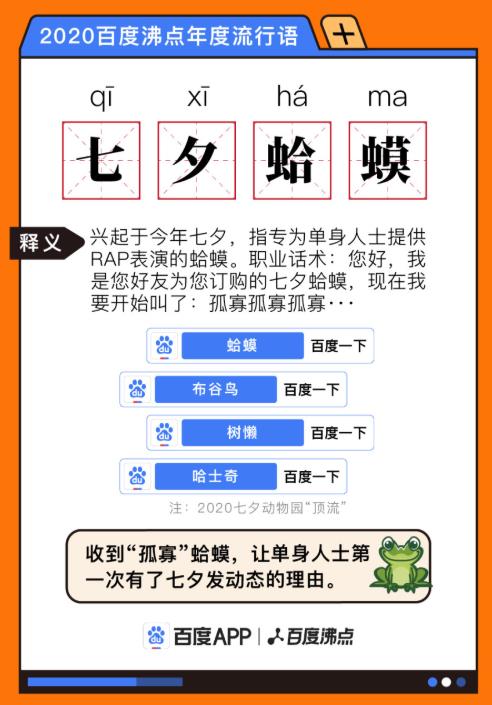 2020百度沸點(diǎn)年度流行語,“集美”、“一起爬山嗎”成為大眾口頭禪