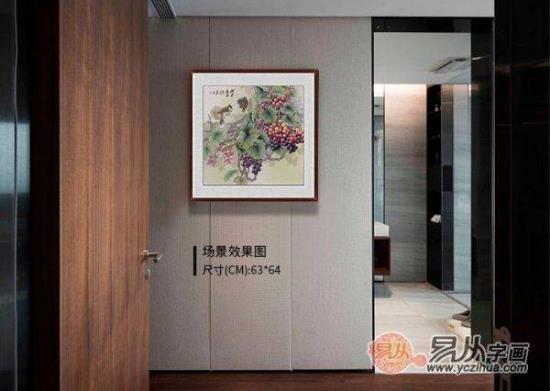 玄關(guān)裝飾畫掛什么好?名家手繪國(guó)畫作品掛家,吉祥又好看