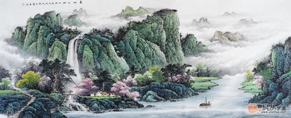 春山如詩(shī) 春風(fēng)駘蕩---解析畫家王寧筆下作品春回大地