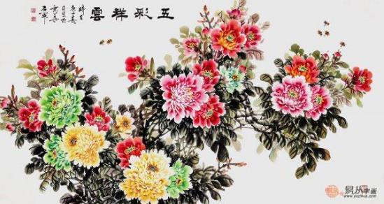 客廳沙發(fā)墻上不是知道掛什么?這些手繪花鳥畫,一見傾心