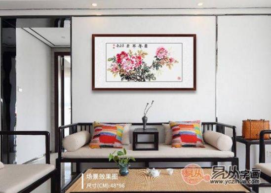 客廳沙發(fā)墻上不是知道掛什么?這些手繪花鳥畫,一見傾心