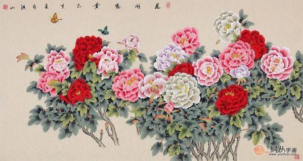 客廳里掛什么畫好,張洪山國畫花鳥畫掛家好看極了