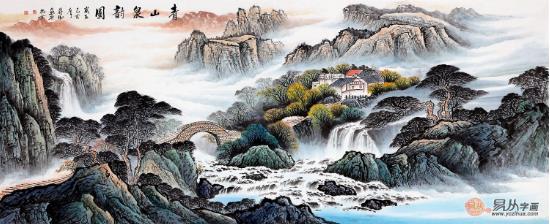 品賞畫家蔣偉山水畫作品:風(fēng)格萬千,又意趣盎然
