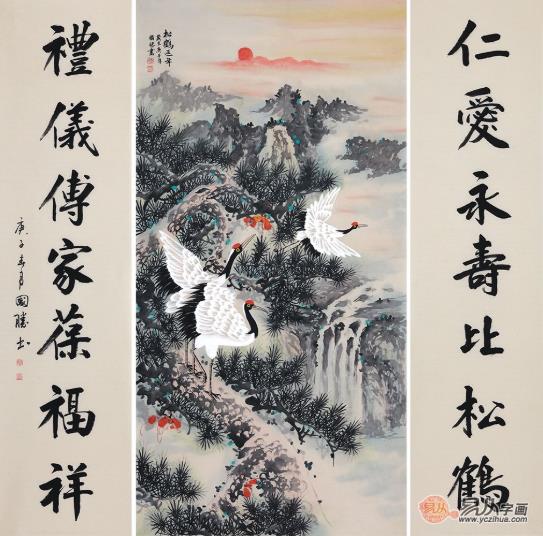 沙發(fā)背景墻裝飾畫(huà),這些精美雅致的山水畫(huà)可以入手