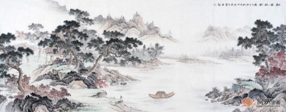 沙發(fā)背景墻裝飾畫(huà),這些精美雅致的山水畫(huà)可以入手