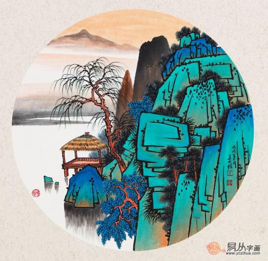 沙發(fā)背景墻裝飾畫(huà),這些精美雅致的山水畫(huà)可以入手