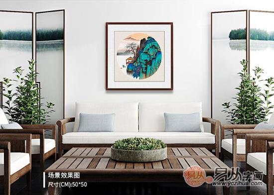 沙發(fā)背景墻裝飾畫(huà),這些精美雅致的山水畫(huà)可以入手