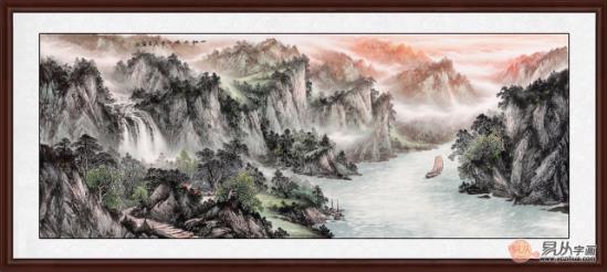 咫尺千里山水丨畫家王寧作品一帆風順——賞析