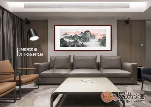 客廳掛什么畫好 青綠山水畫成當下熱門之選