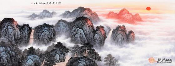 五岳獨(dú)尊泰山圖——欣賞畫家王寧筆下的山水畫泰山