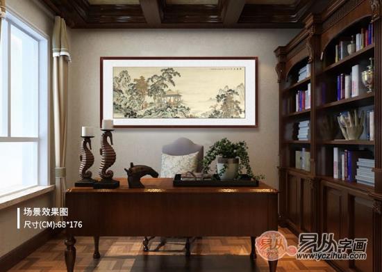 書房適合掛什么畫 寓有高潔清雅的山水畫