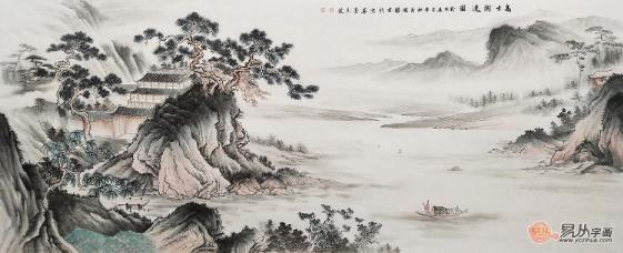 書房適合掛什么畫 寓有高潔清雅的山水畫