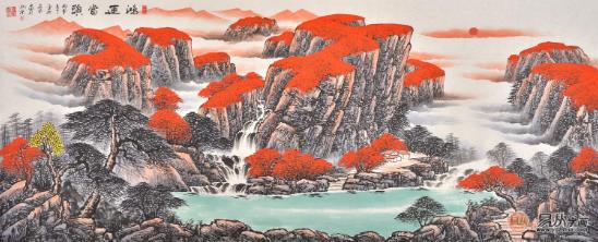 沙發(fā)背景畫掛什么好 山水畫為家居裝飾添彩