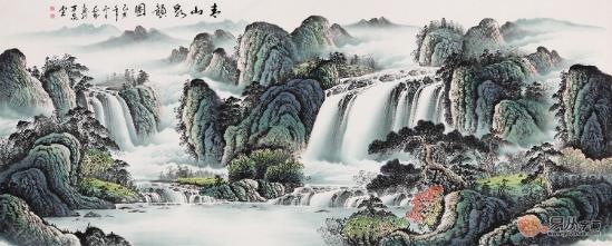 沙發(fā)背景畫掛什么好 山水畫為家居裝飾添彩