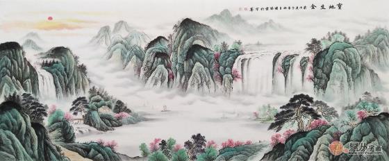 客廳沙發(fā)后掛什么畫好 山水畫讓家居墻不再單調(diào)
