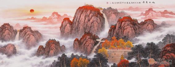 客廳沙發(fā)后掛什么畫好 山水畫讓家居墻不再單調(diào)