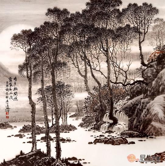 客廳走廊掛什么畫好 山水畫彰顯你的生活品味