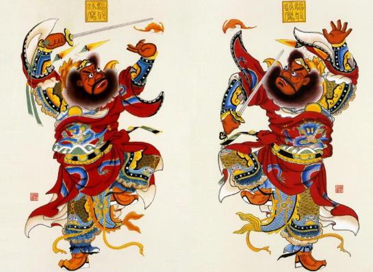 門神和福字哪個(gè)在上?福字正著貼還是倒著貼?
