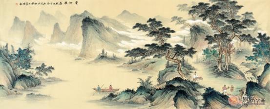 家居新中式掛畫 五款美到骨子里的中國風(fēng)山水畫