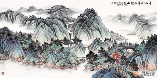 這位當(dāng)代青綠山水畫家吳大愷筆下作品厲害了,值得收藏