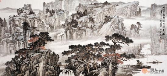 客廳掛什么畫(huà)好 畫(huà)家林德坤寫(xiě)意山水畫(huà)提升高格調(diào)