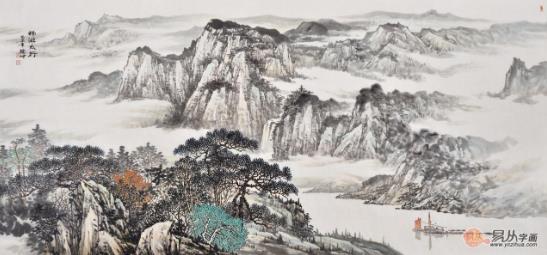 客廳掛什么畫(huà)好 畫(huà)家林德坤寫(xiě)意山水畫(huà)提升高格調(diào)