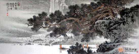 客廳掛什么畫(huà)好 畫(huà)家林德坤寫(xiě)意山水畫(huà)提升高格調(diào)