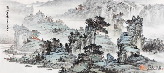 客廳掛什么畫(huà)好 畫(huà)家林德坤寫(xiě)意山水畫(huà)提升高格調(diào)